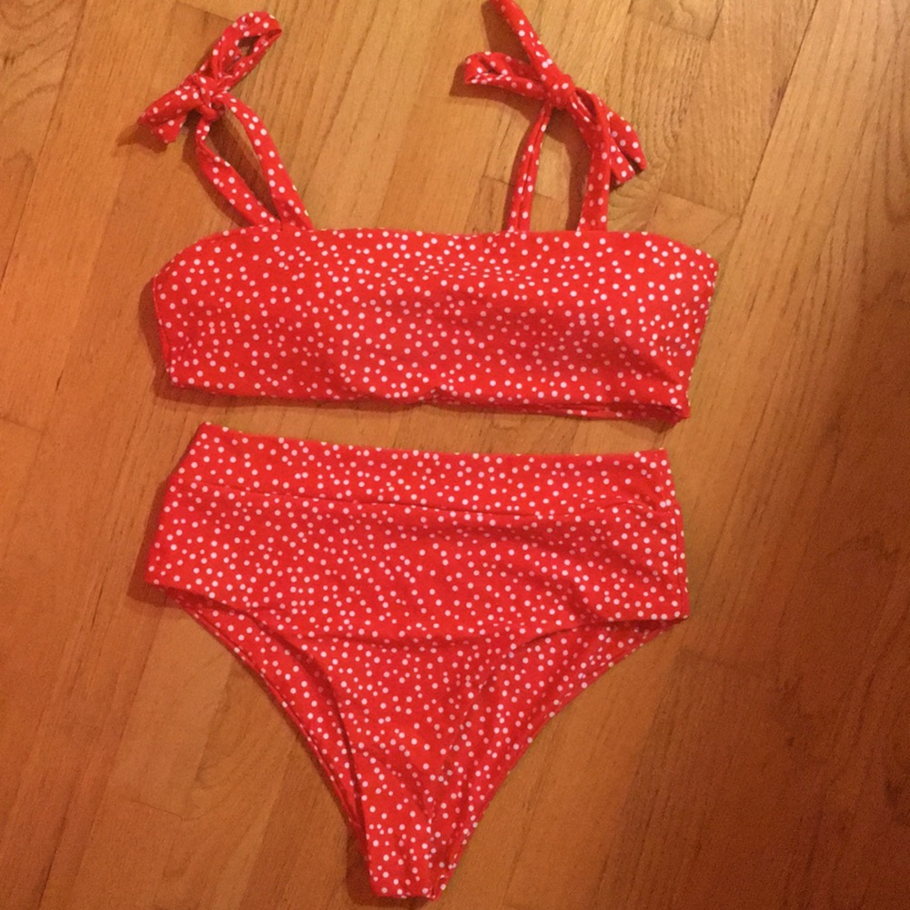 Red Polka Dot Bikini